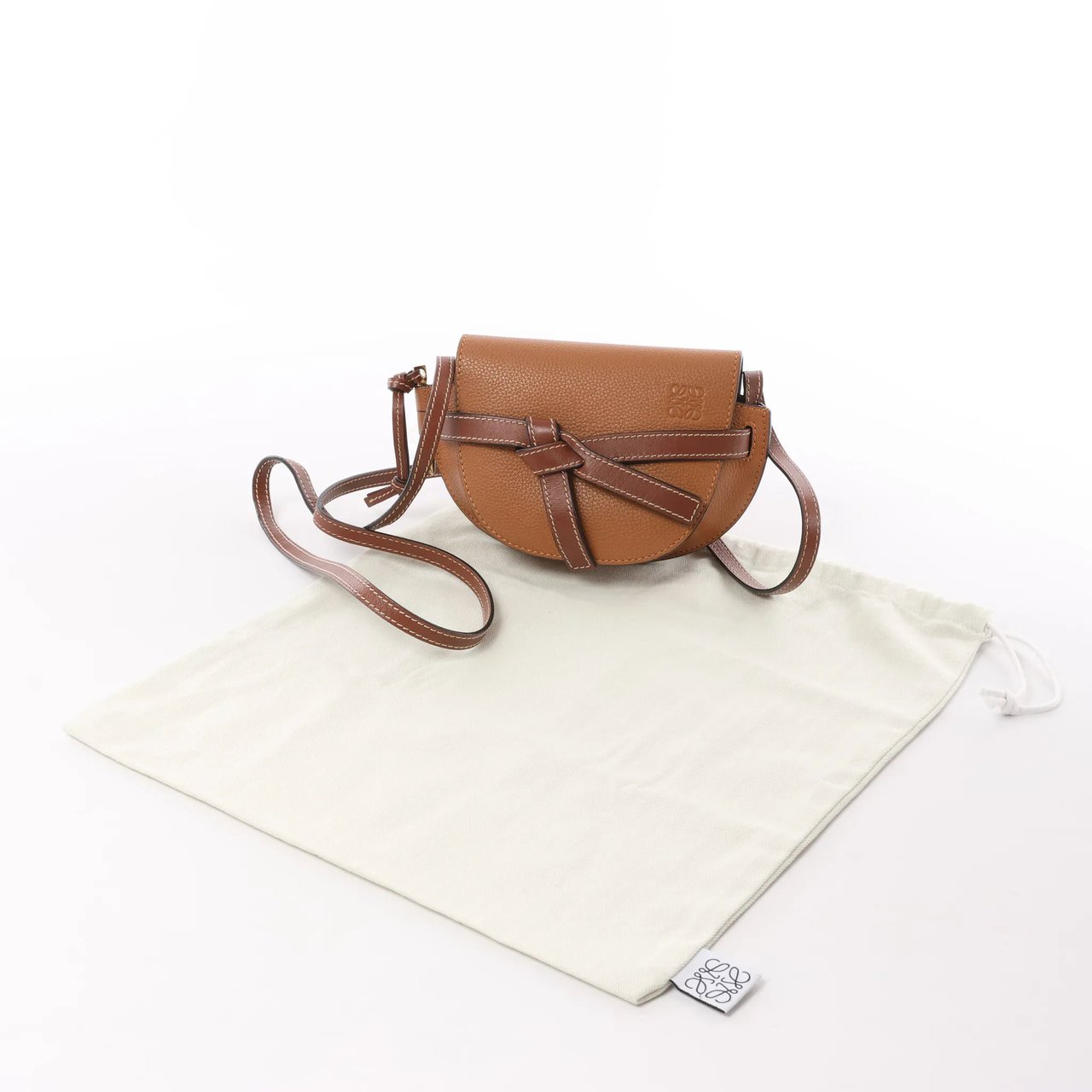 LOEWE Gate Small Crossbody Bag in Brown Bruin