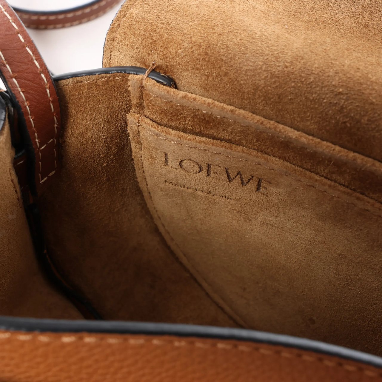 LOEWE Gate Small Crossbody Bag in Brown Bruin