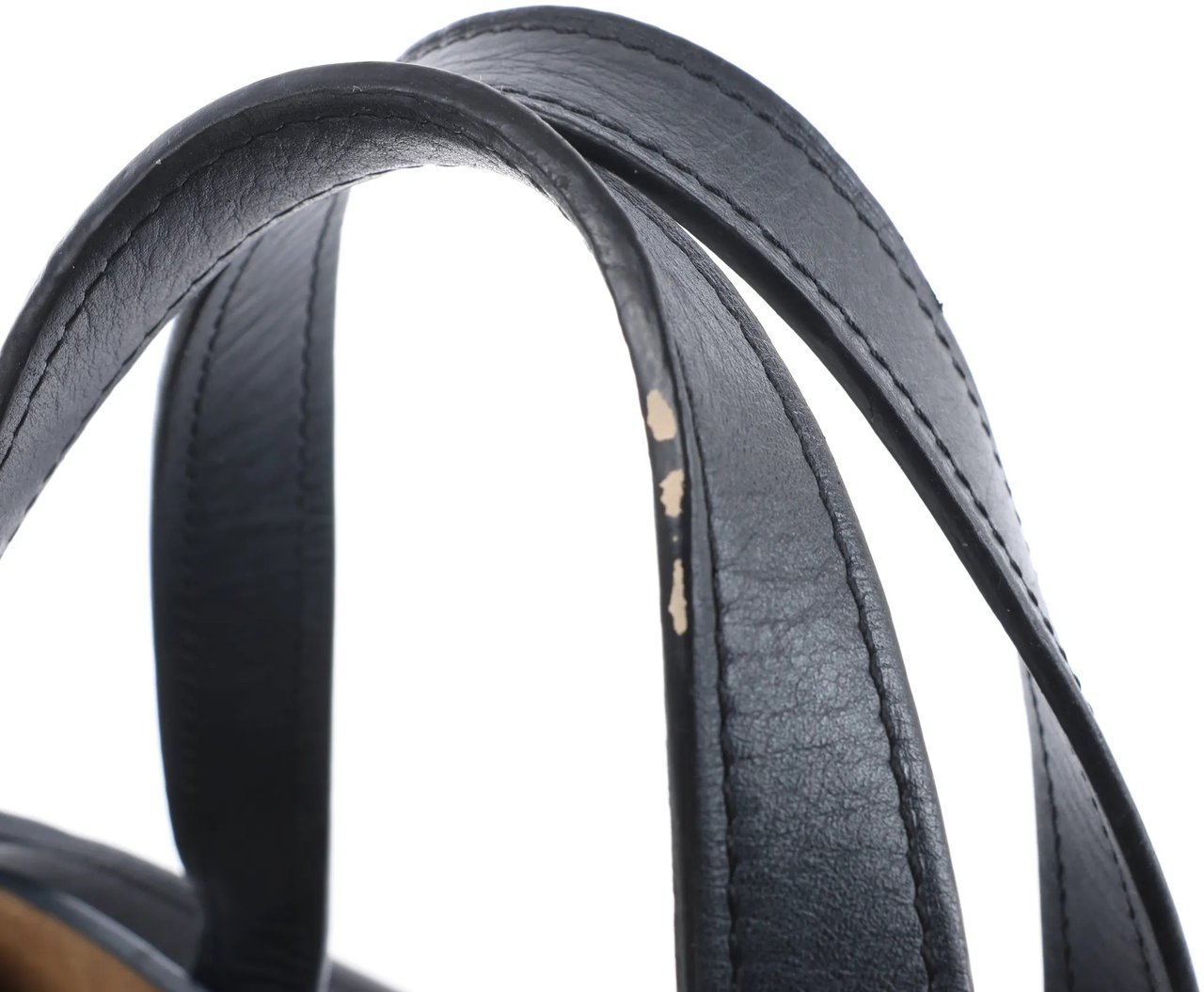 LOEWE Gate Top Handle Leather 2Way Handbag in Black Zwart