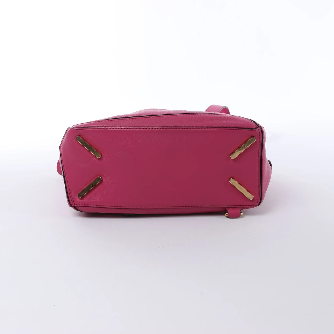 LOEWE Puzzle Small Leather 2Way Handbag in Pink Roze