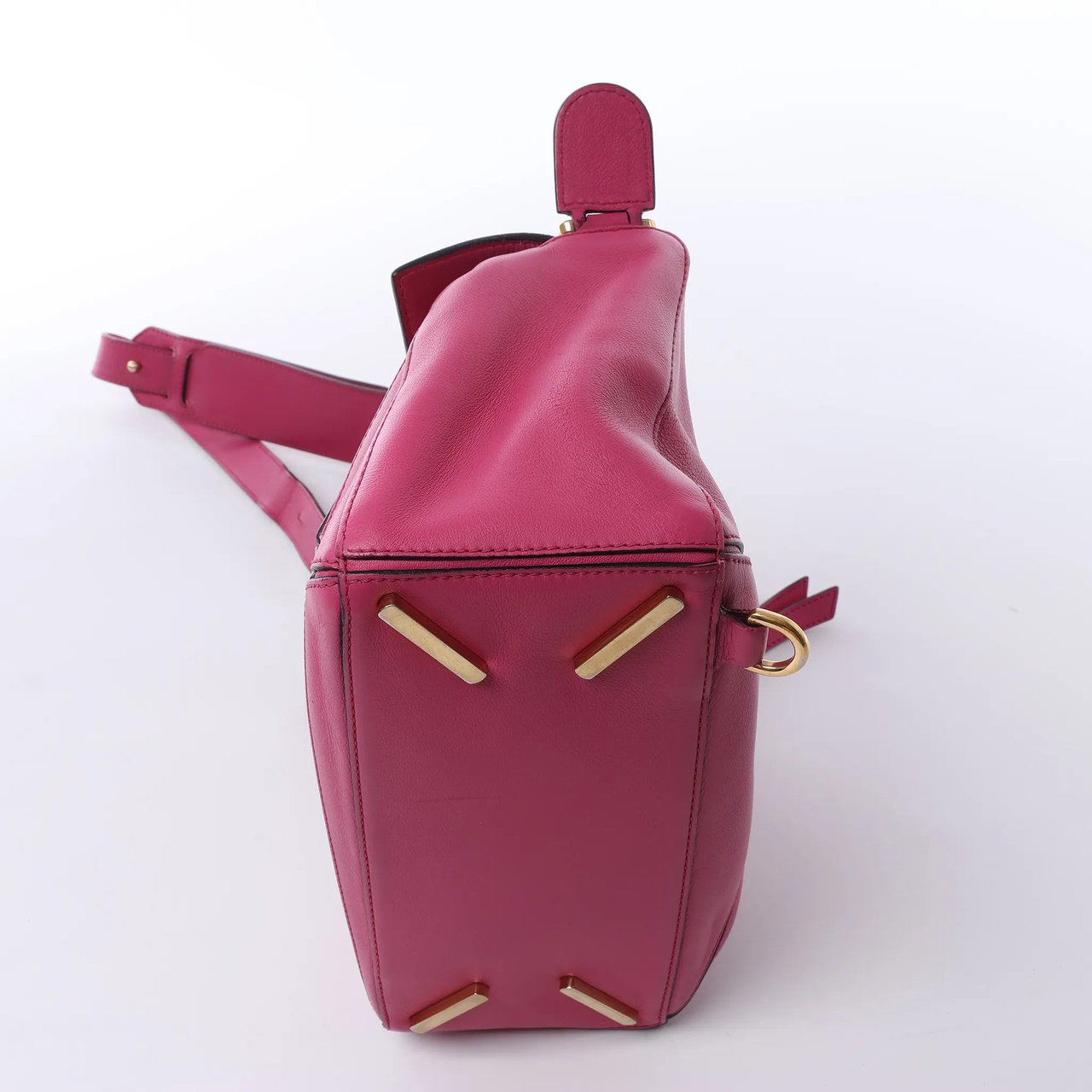 LOEWE Puzzle Small Leather 2Way Handbag in Pink Roze