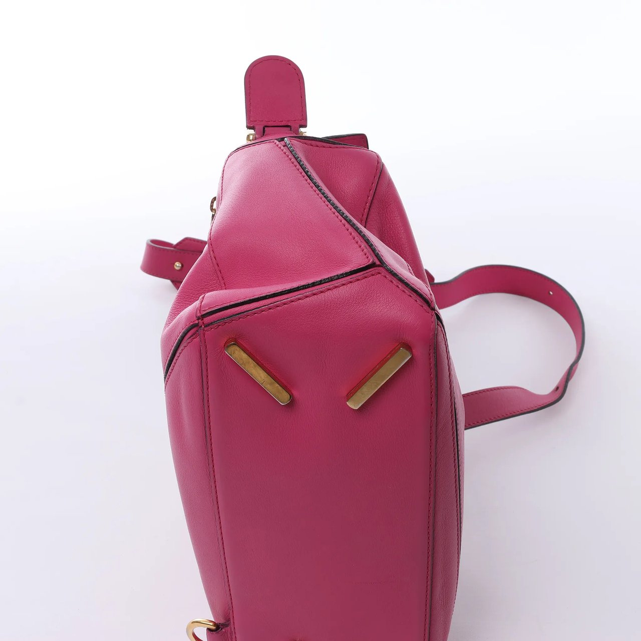 LOEWE Puzzle Small Leather 2Way Handbag in Pink Roze