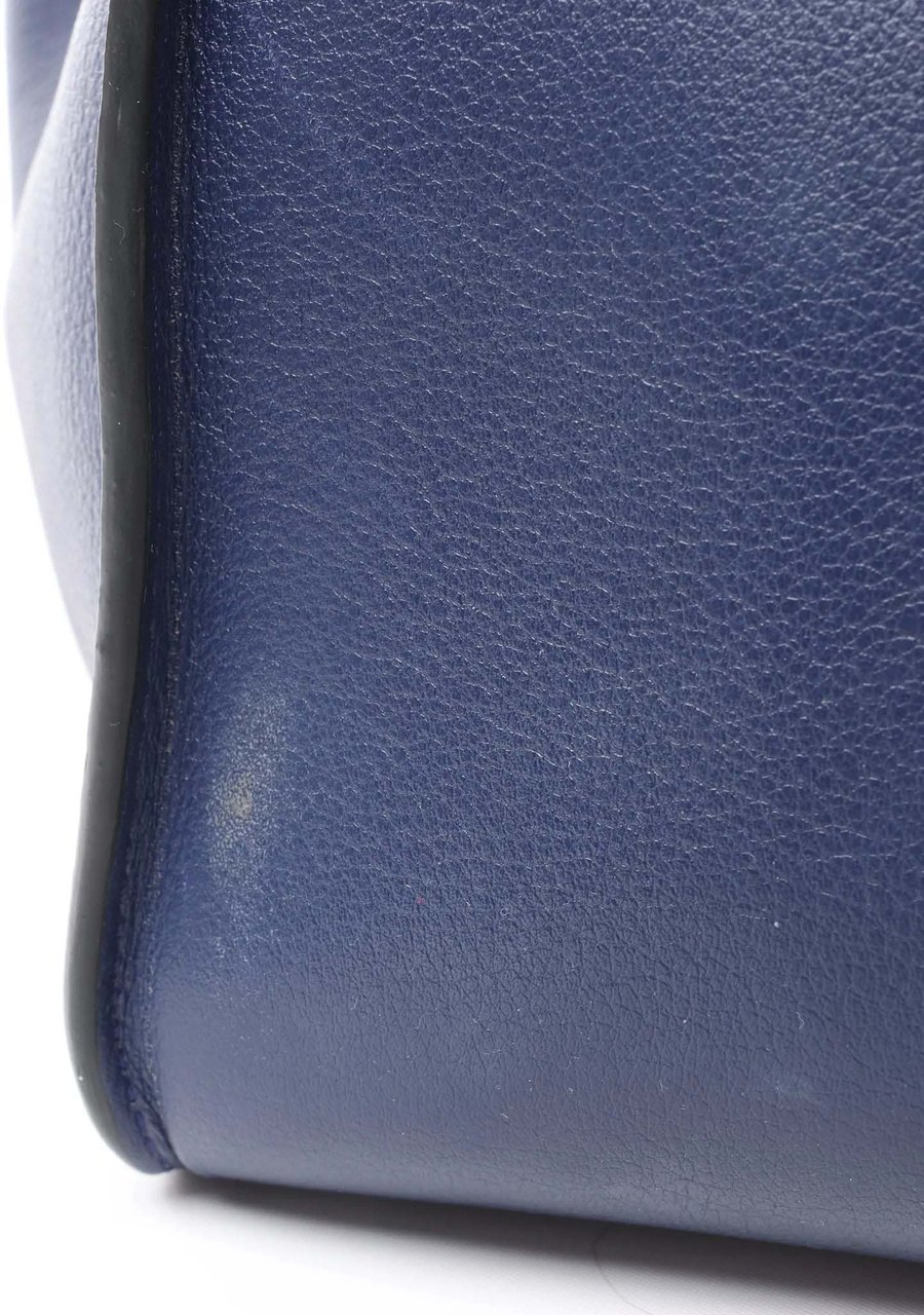 LOEWE Hammock Medium Leather 2Way Handbag in Navy Blue Navy