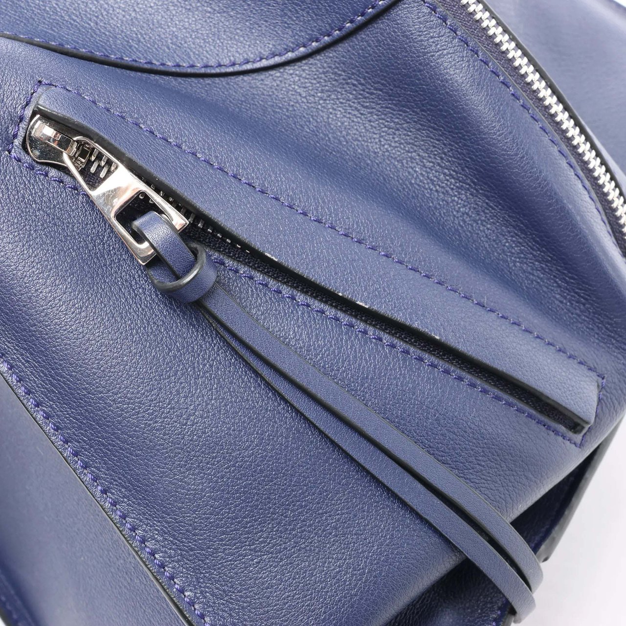 LOEWE Hammock Medium Leather 2Way Handbag in Navy Blue Navy