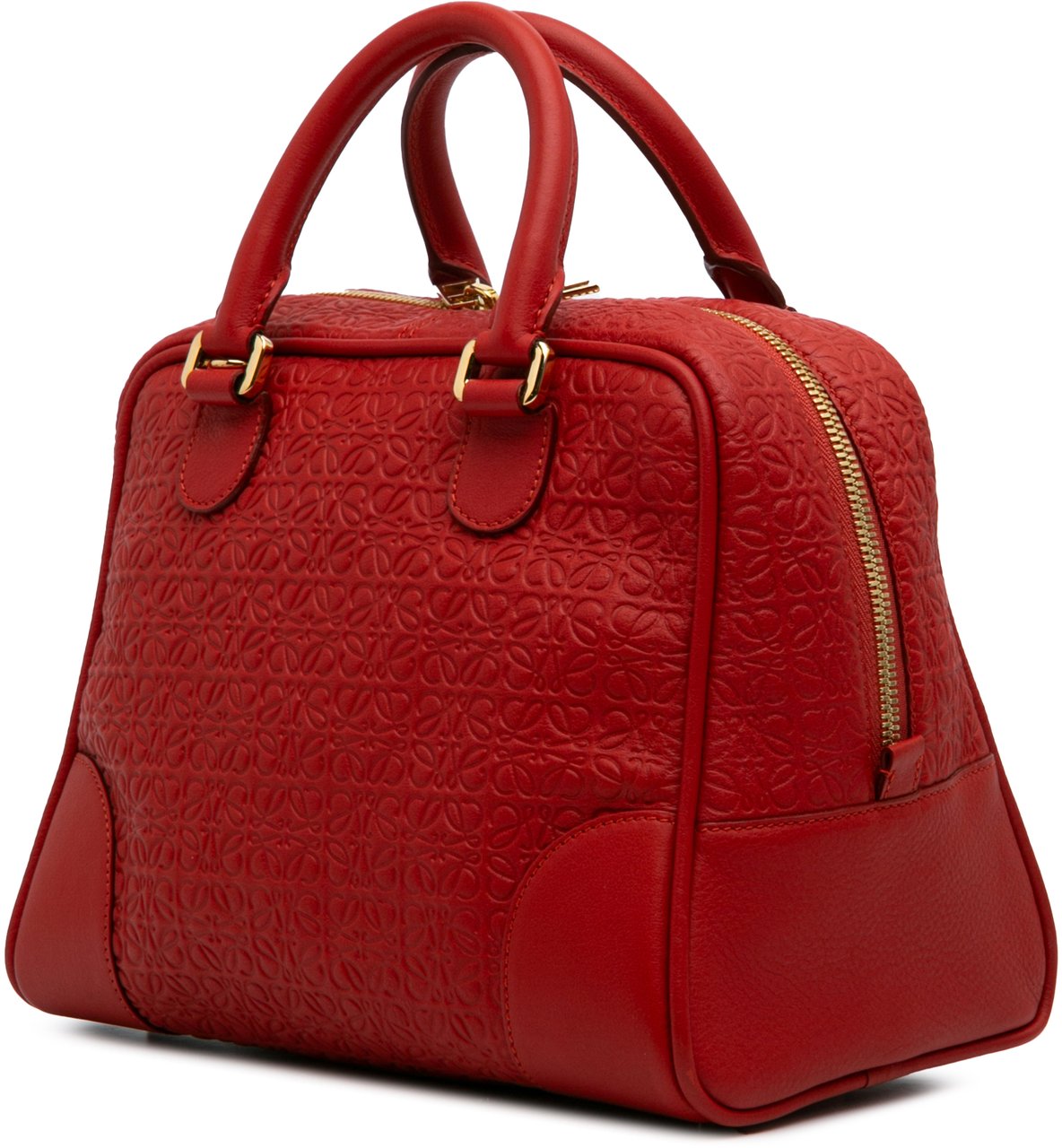 Loewe Anagram Embossed Leather Amazona 75 Rood