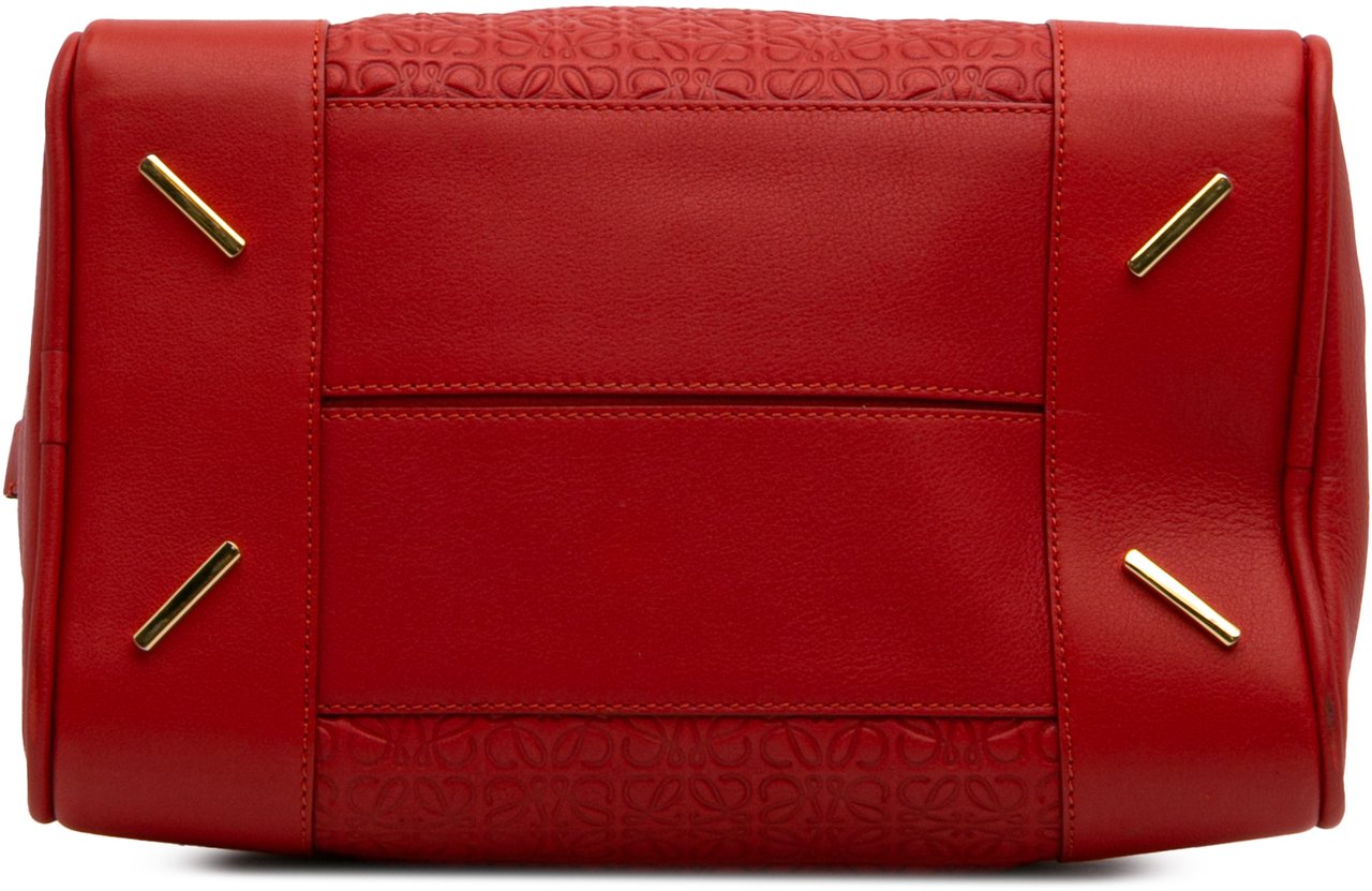 Loewe Anagram Embossed Leather Amazona 75 Rood