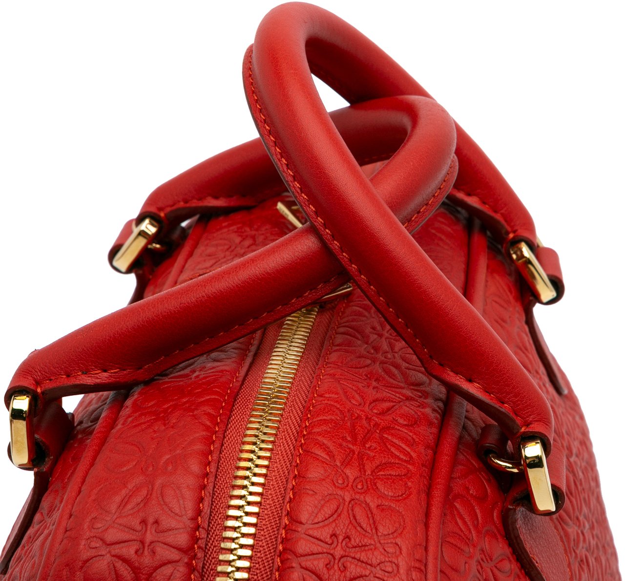 Loewe Anagram Embossed Leather Amazona 75 Rood