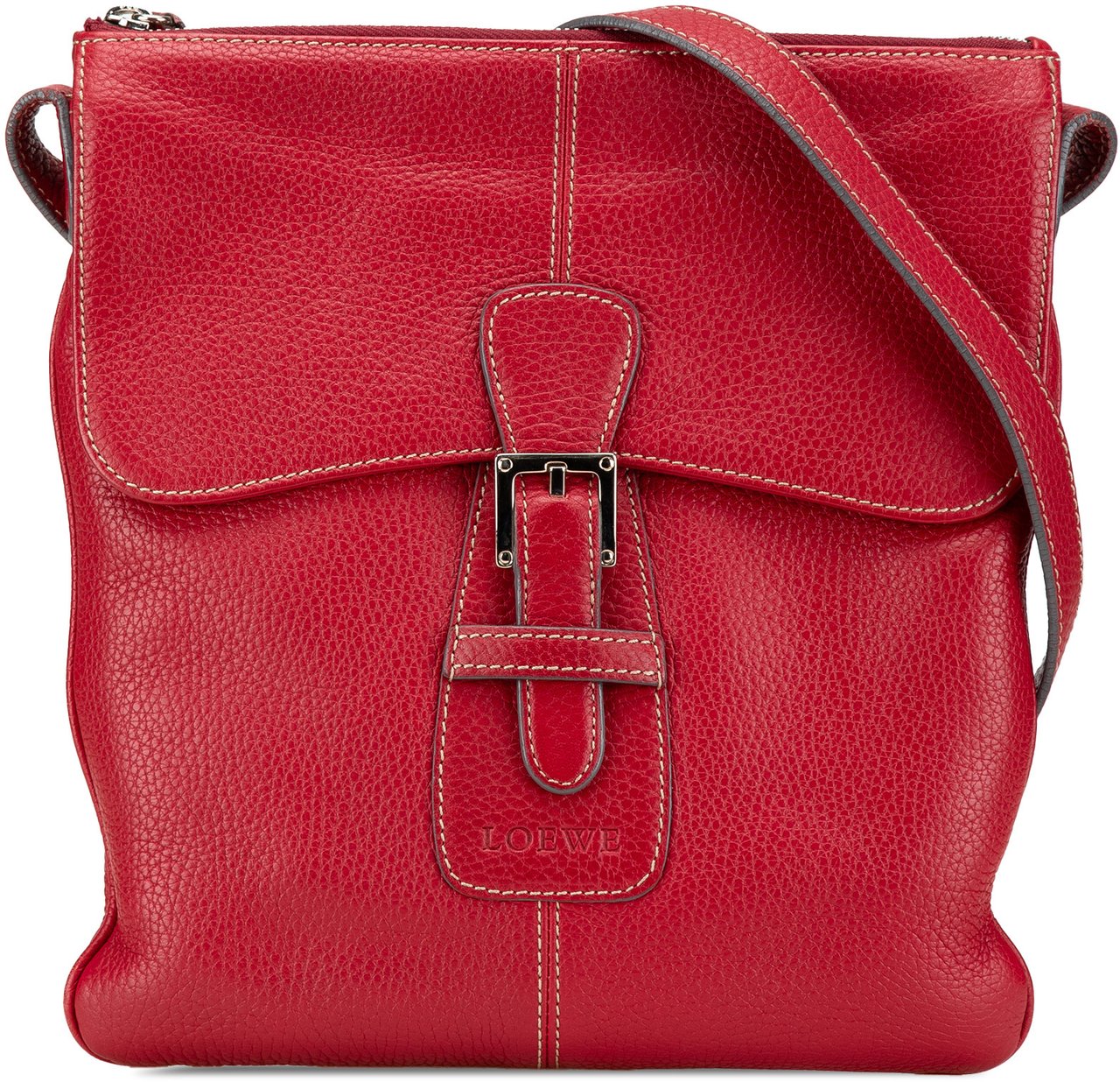 Loewe Leather Crossbody Rood