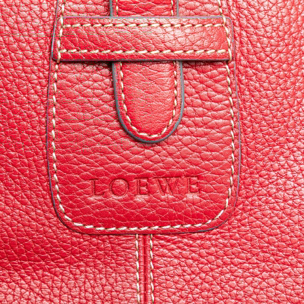 Loewe Leather Crossbody Rood