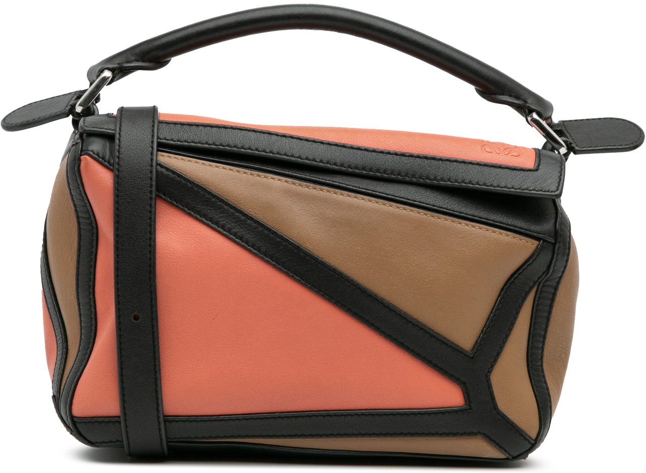 Loewe Small Calfskin Graphic Puzzle Satchel Bruin