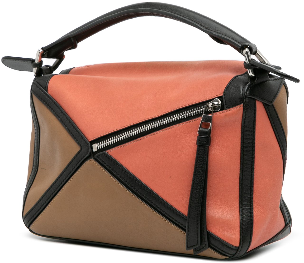 Loewe Small Calfskin Graphic Puzzle Satchel Bruin
