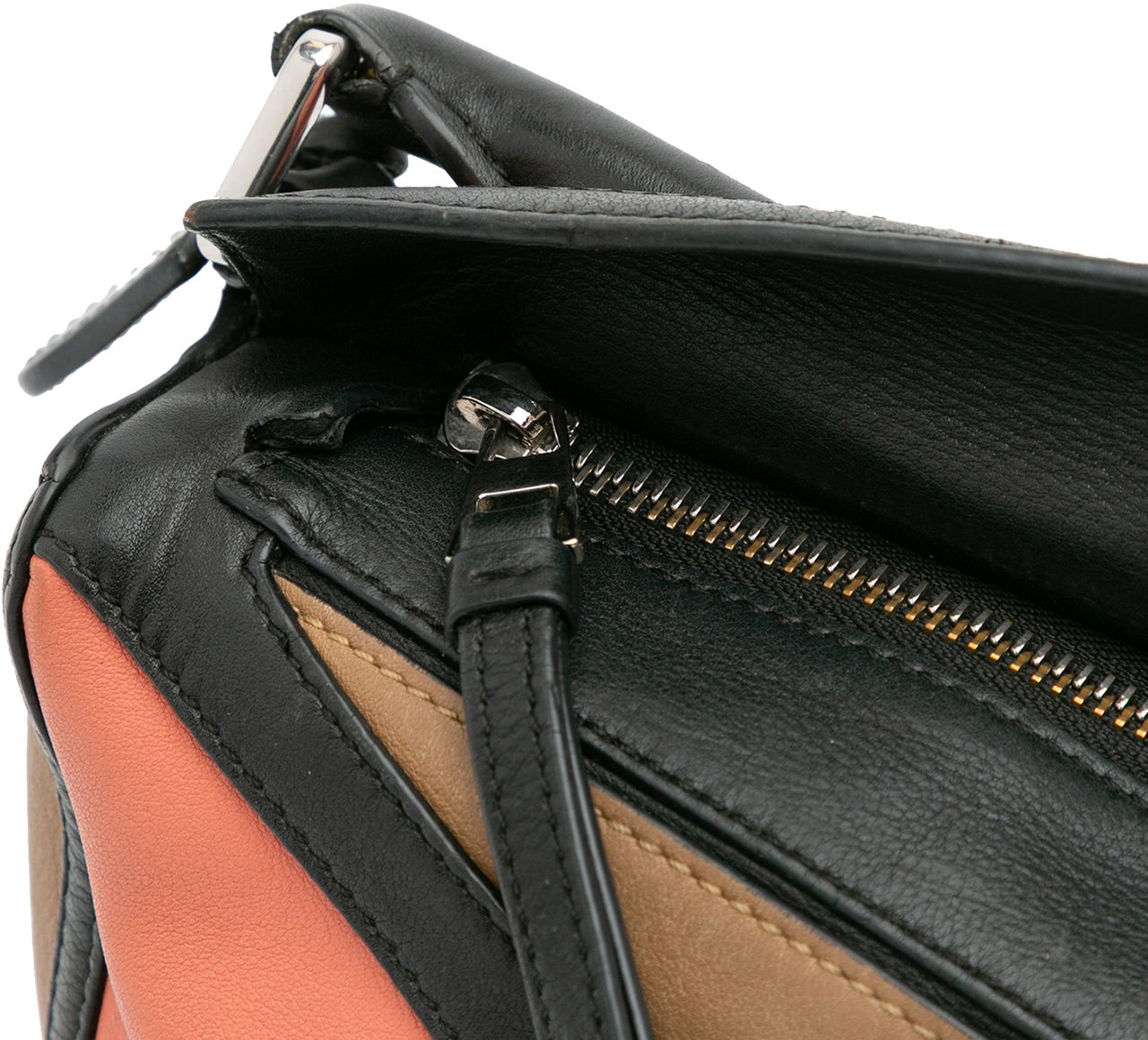 Loewe Small Calfskin Graphic Puzzle Satchel Bruin