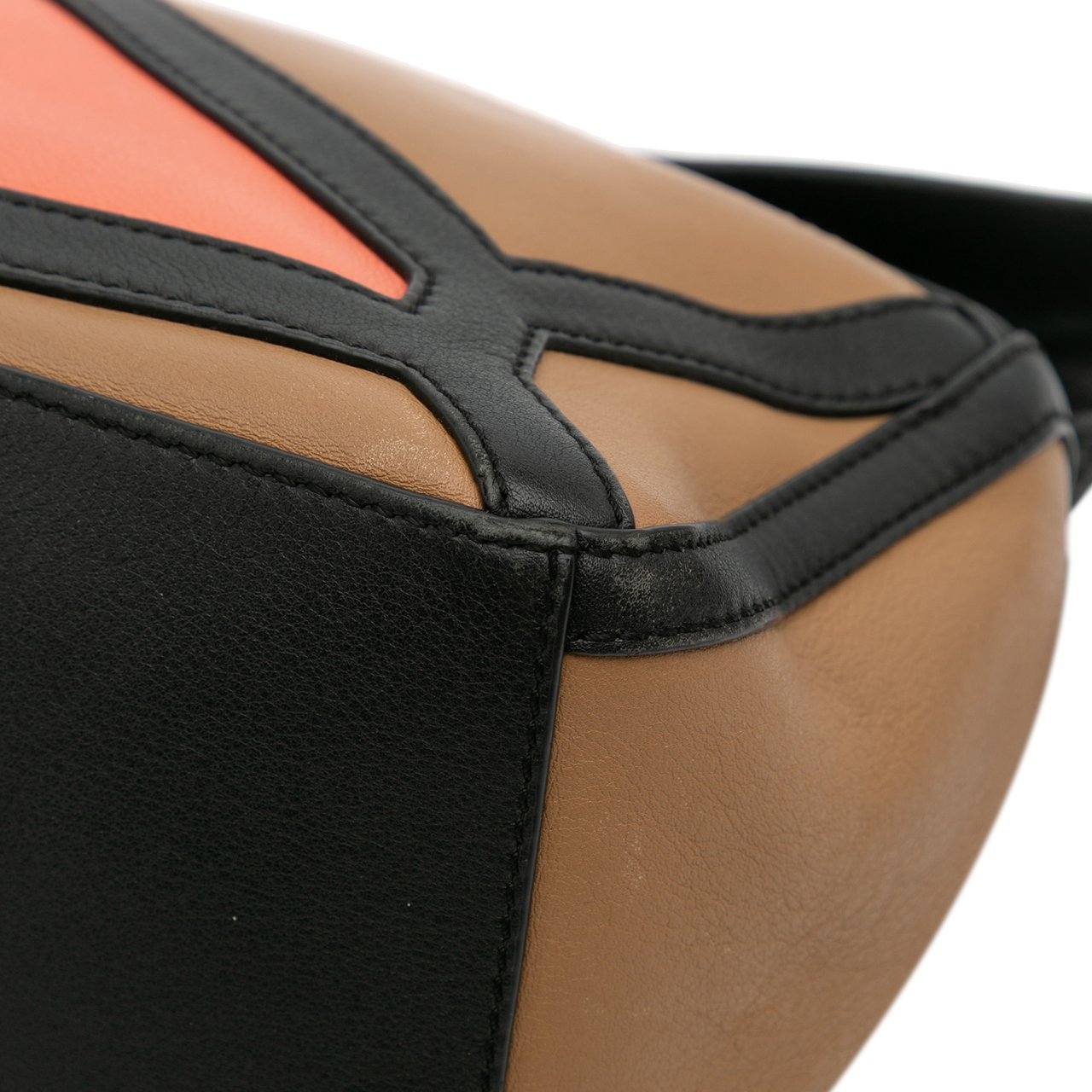 Loewe Small Calfskin Graphic Puzzle Satchel Bruin