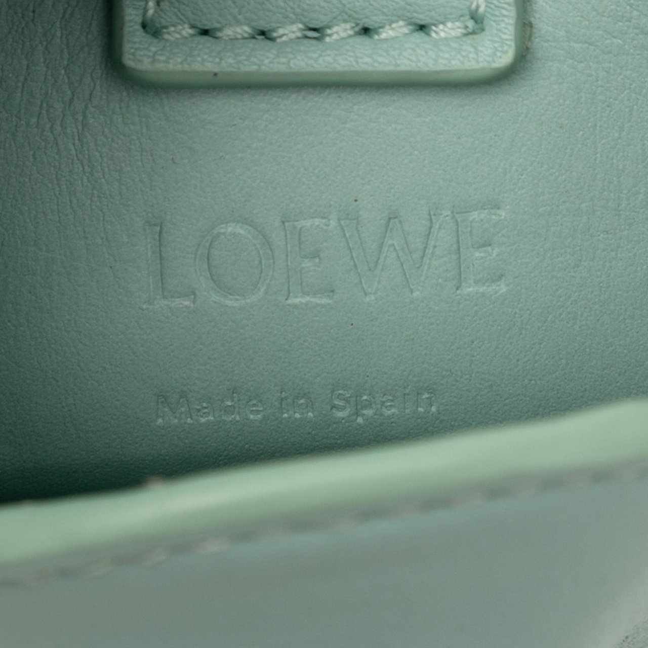 Loewe Leather Elephant Pocket Crossbody Groen