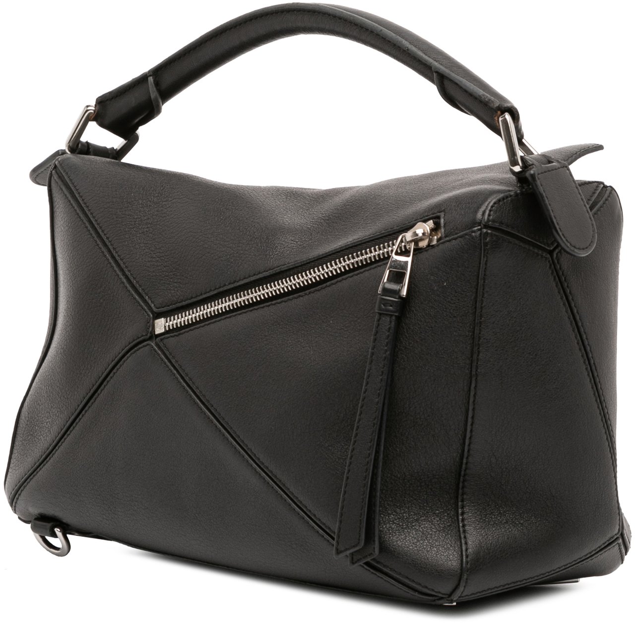 Loewe Medium Calfskin Puzzle Satchel Zwart