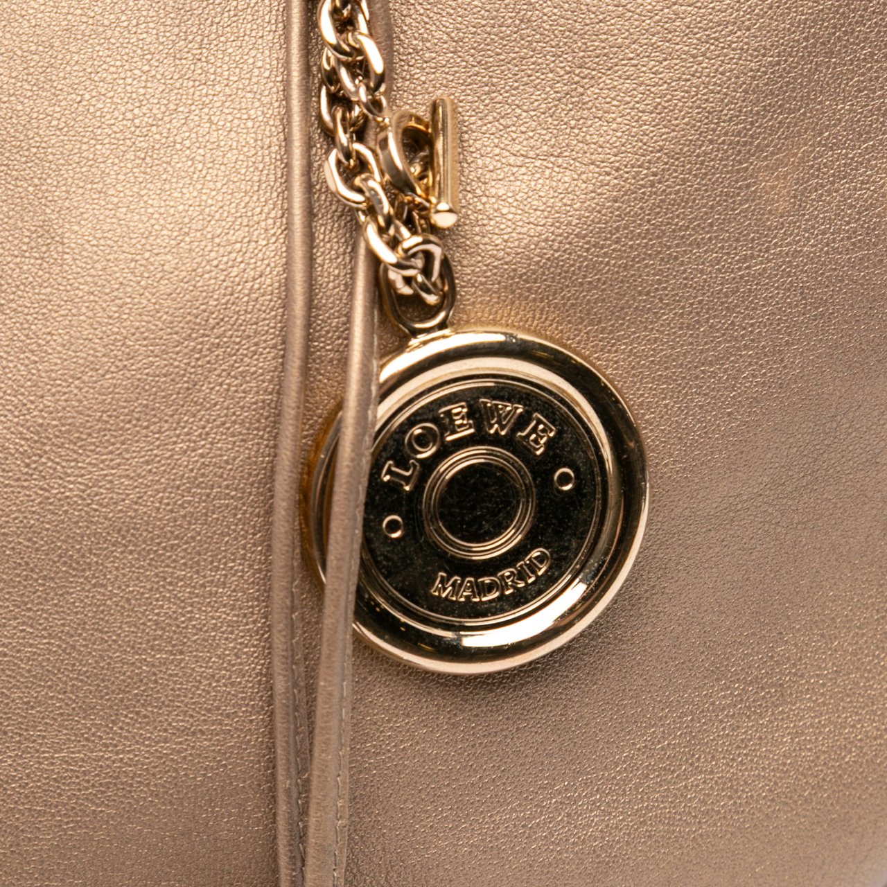 Loewe Anagram Nappa Tassel Hobo Goud