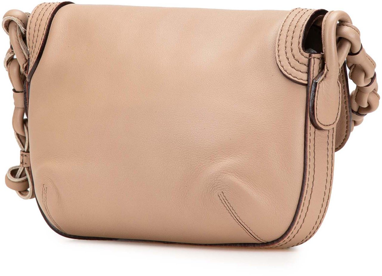 Loewe Anagram Leather Chain Shoulder Bag Bruin