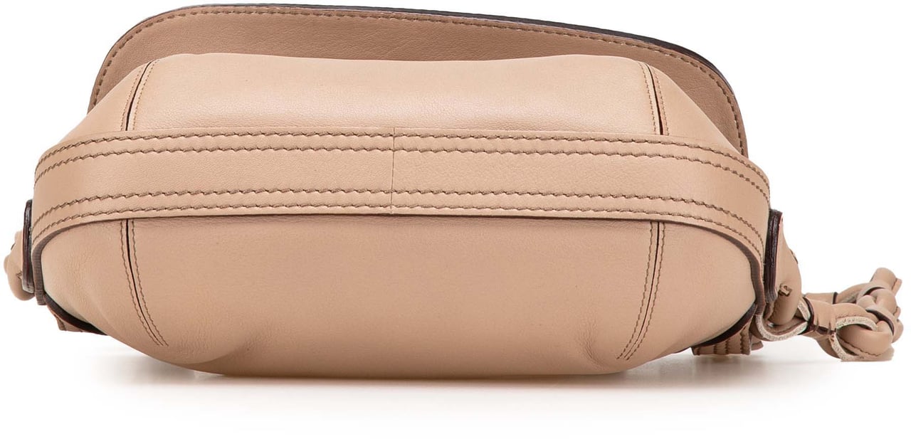 Loewe Anagram Leather Chain Shoulder Bag Bruin