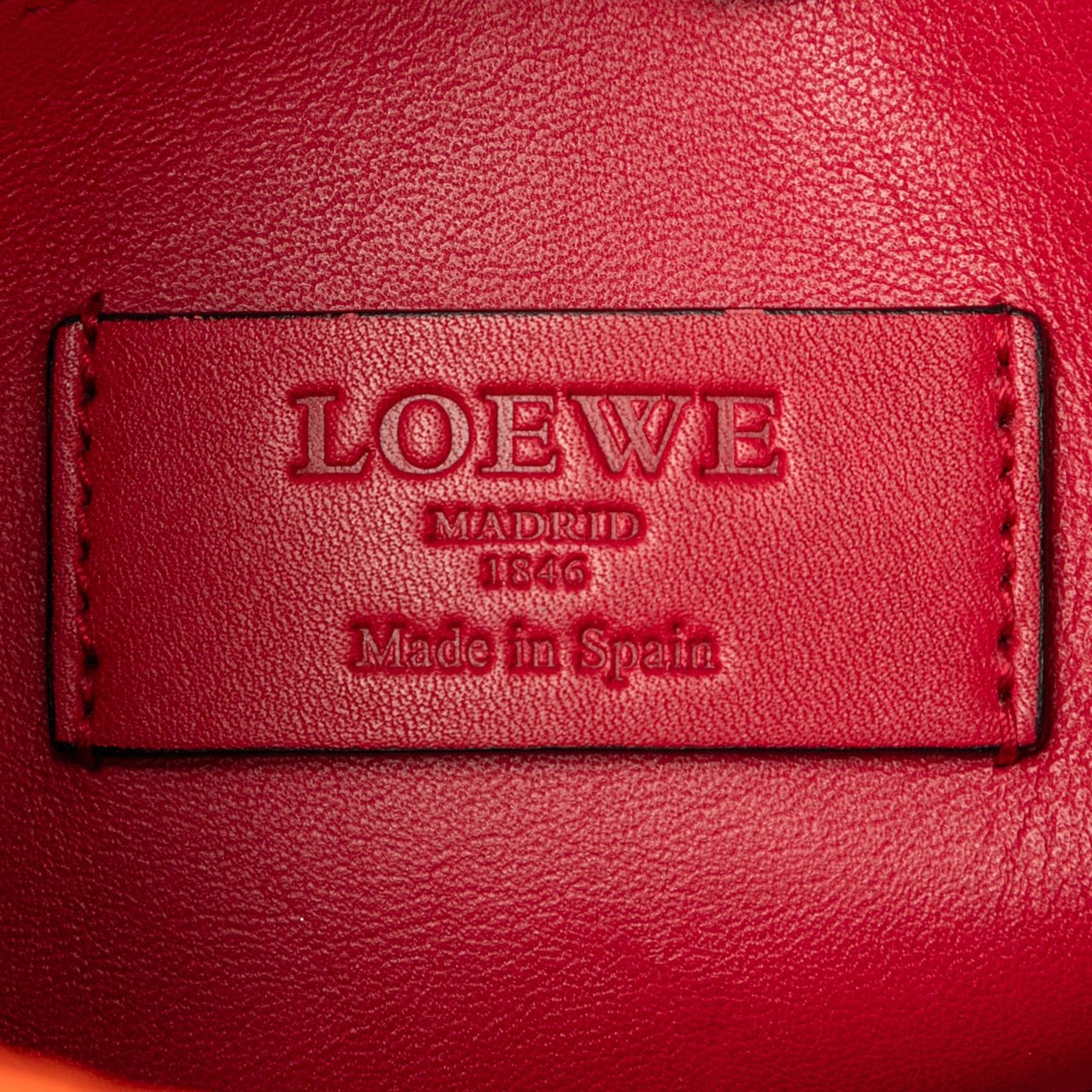 Loewe Leather Anagram Sofia Crossbody Rood