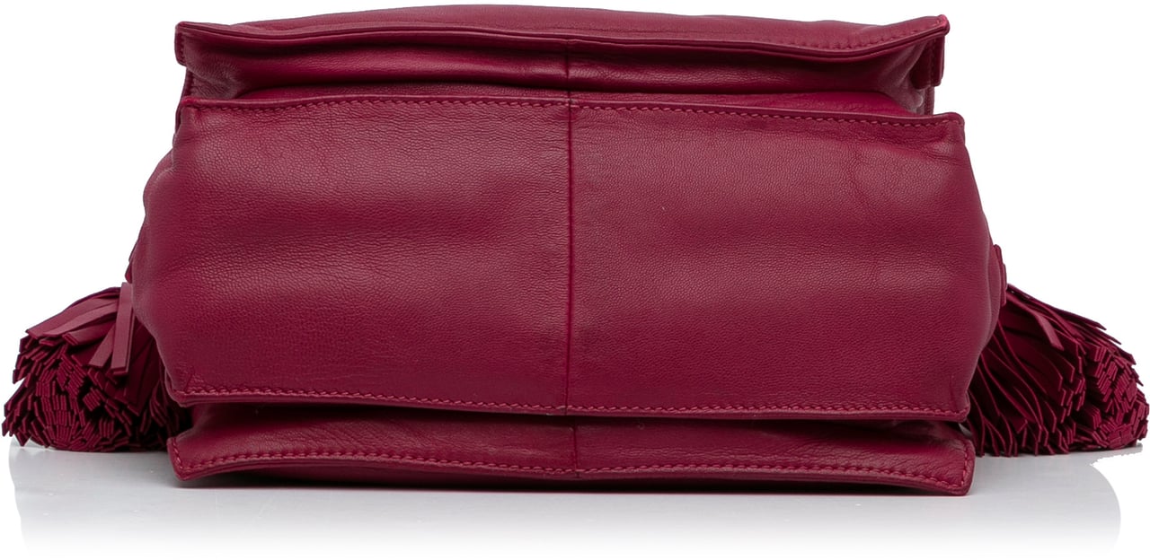 Loewe Small Leather Flamenco Crossbody Bag Roze