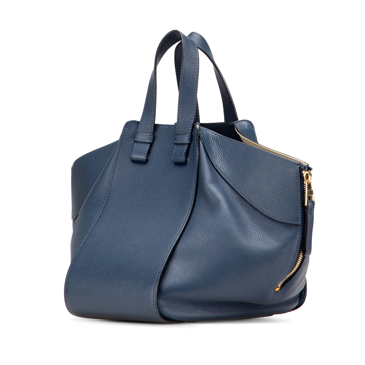Loewe Small Leather Hammock Satchel Blauw