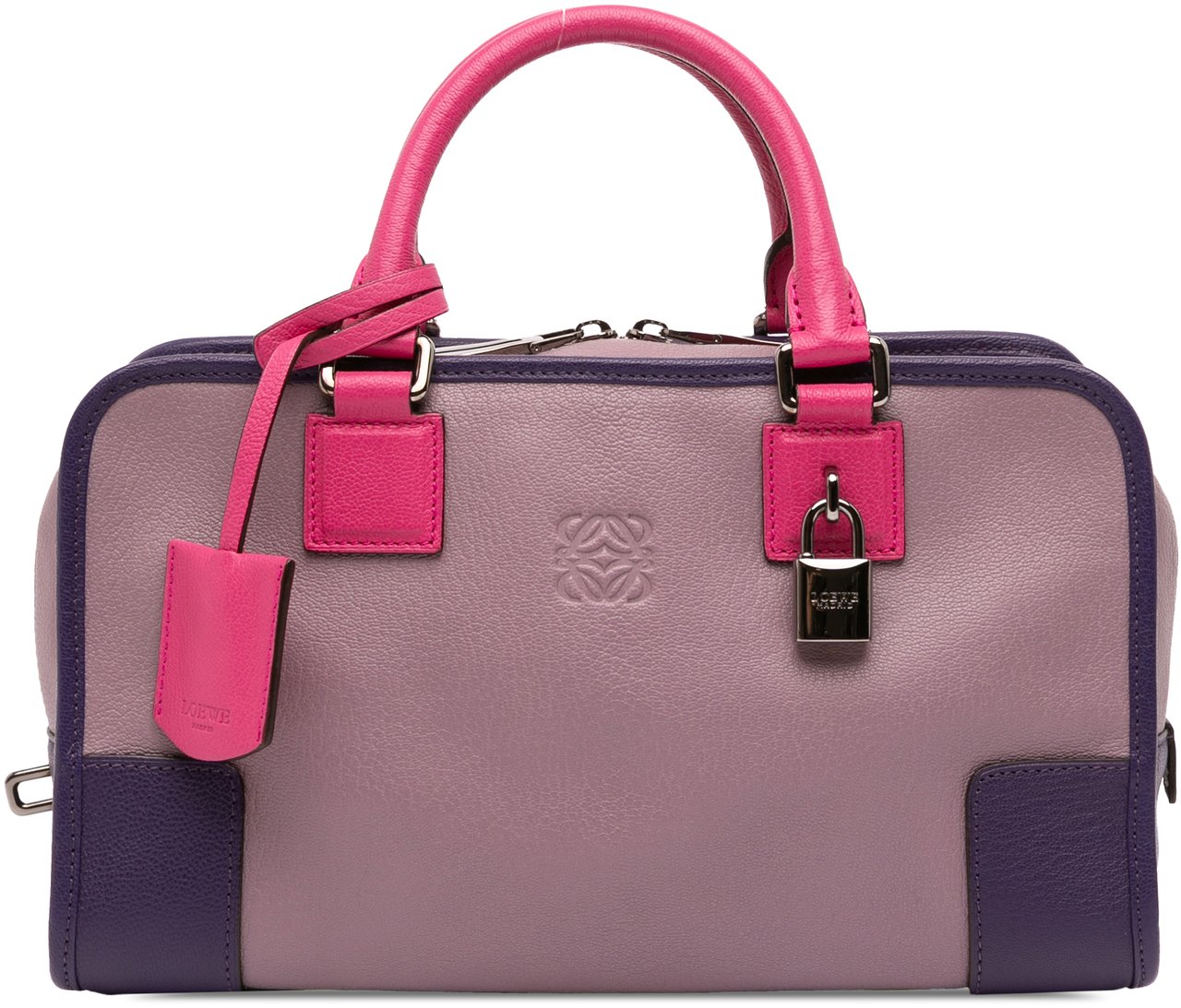 Loewe Tricolor Goatskin Amazona 28 Paars