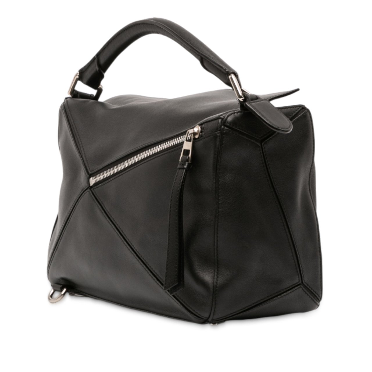 Loewe Medium Calfskin Puzzle Satchel Zwart