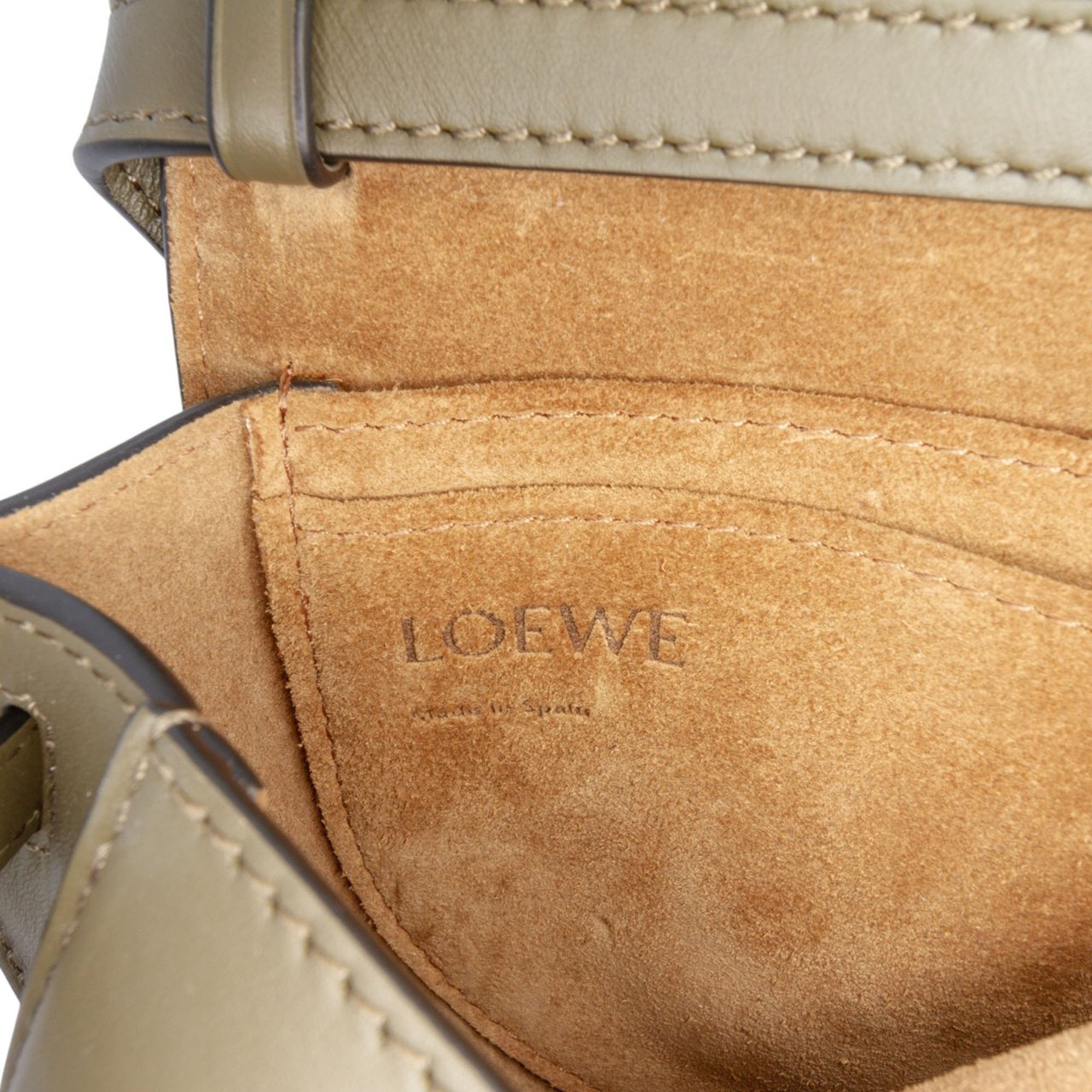 Loewe Mini Soft Calfskin Gate Dual Bag Bruin