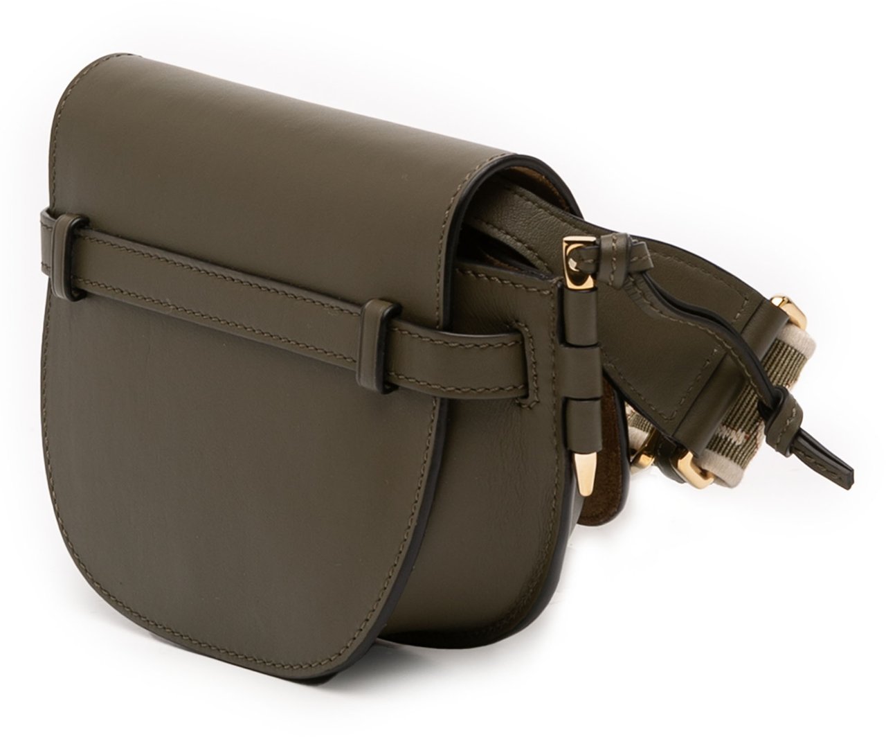 Loewe Mini Soft Calfskin Gate Dual Bag Bruin