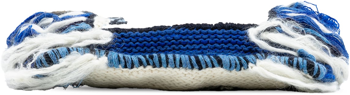 Loewe Knitted Wool Dragon Fringed Flap Crossbody Wit