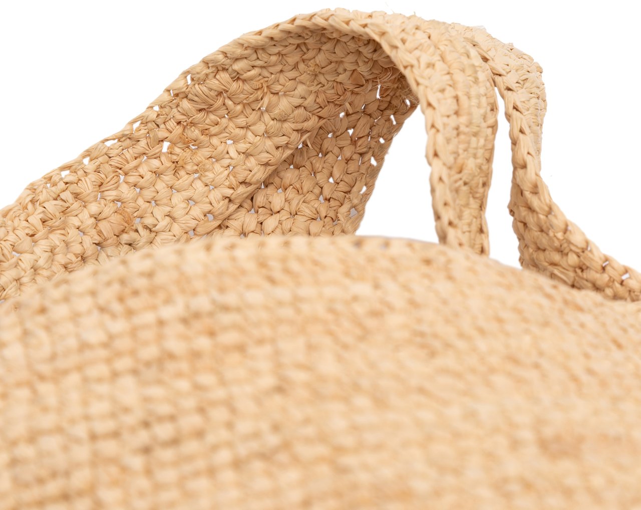 Loewe Mini Raffia Slit Satchel Bruin