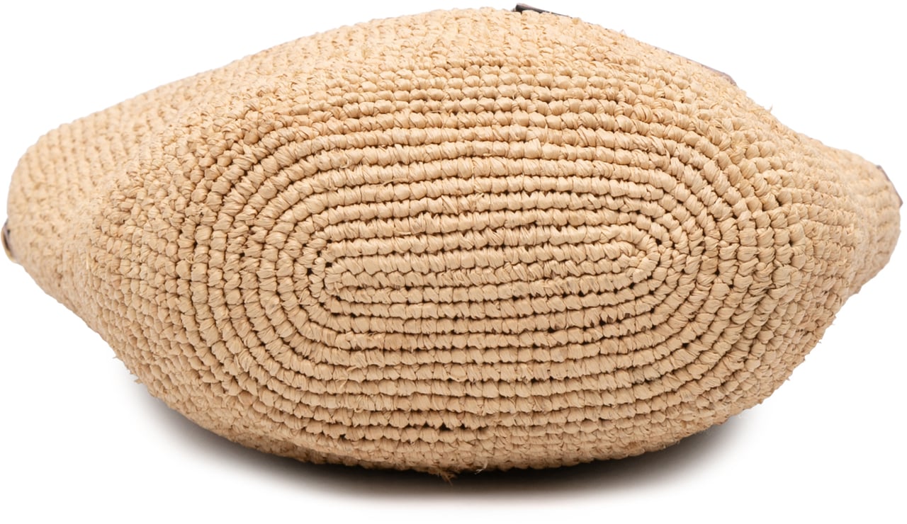 Loewe Mini Raffia Slit Satchel Bruin