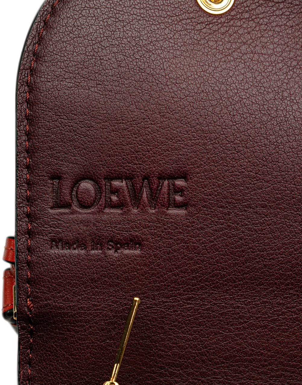 Loewe Bicolor Leather Gate Pochette Crossbody Oranje