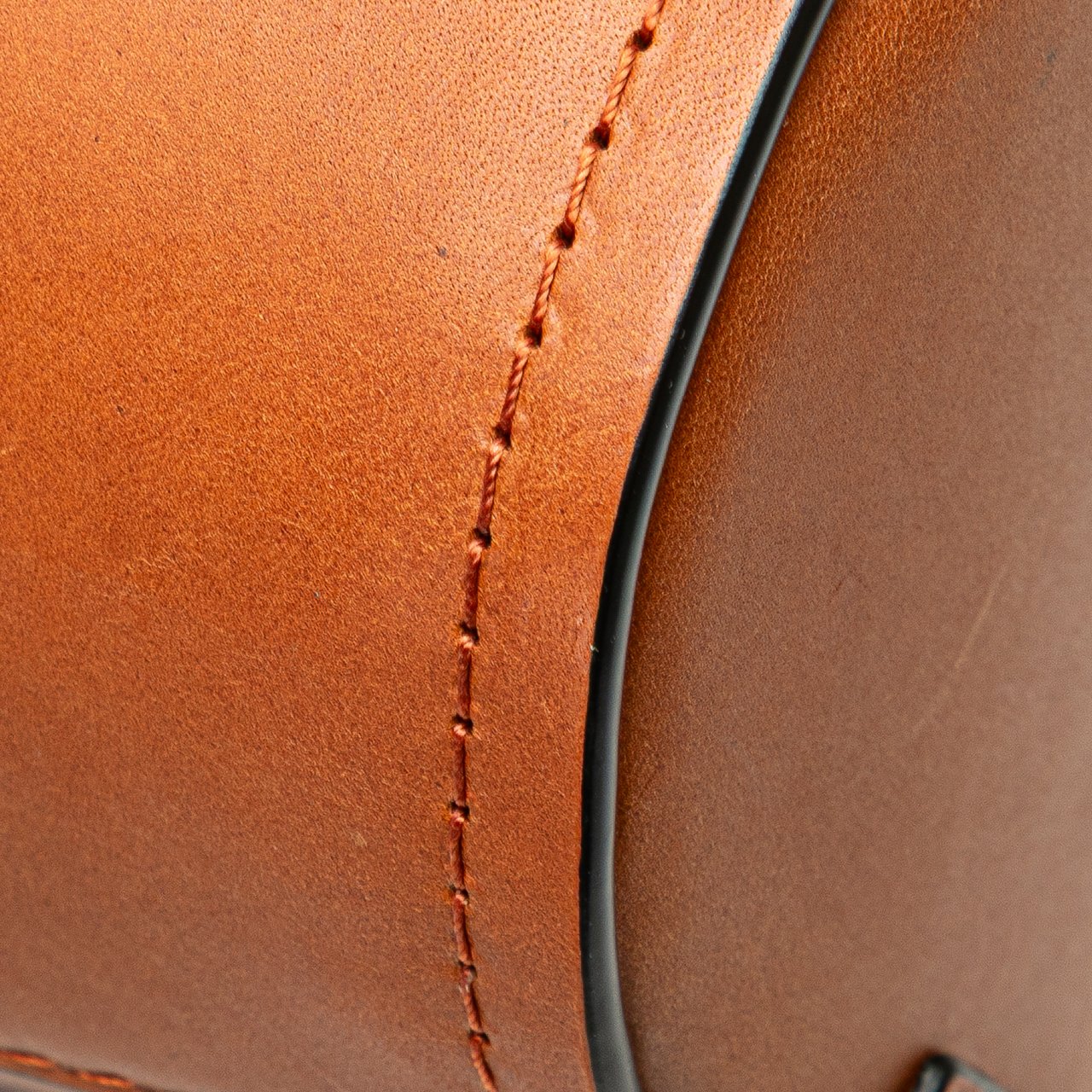 Loewe Calfskin Bamboo Bucket Bag Bruin