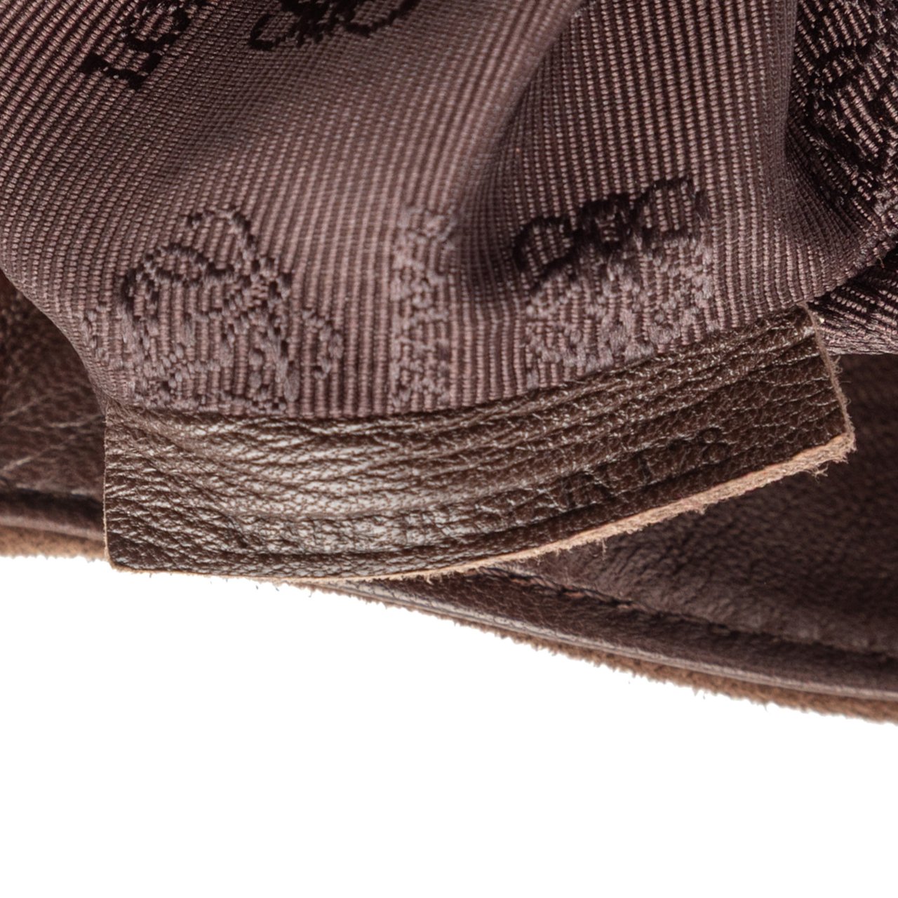 Loewe Suede Anagram Flap Shoulder Bag Bruin