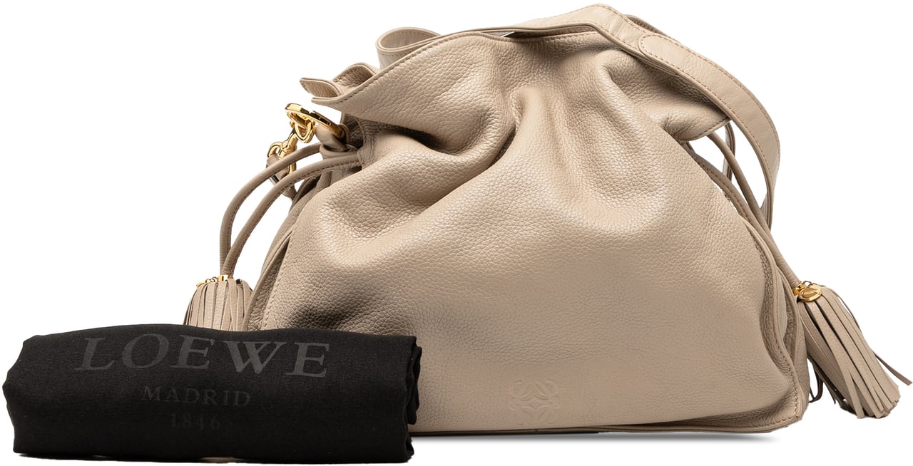 Loewe Nappa Flamenco Tassel 30 Bruin