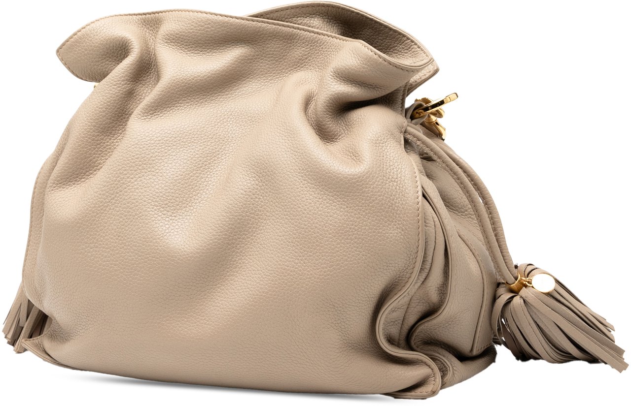 Loewe Nappa Flamenco Tassel 30 Bruin