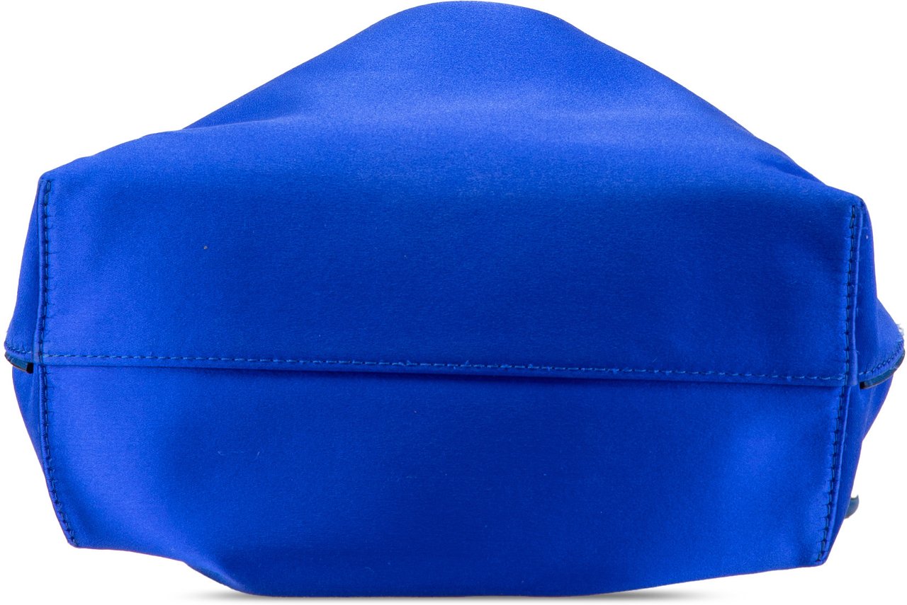 Loewe Small Satin Flamenco Knot Blauw