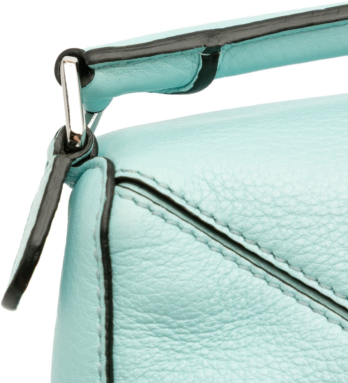 Loewe Mini Calfskin Puzzle Satchel Blauw