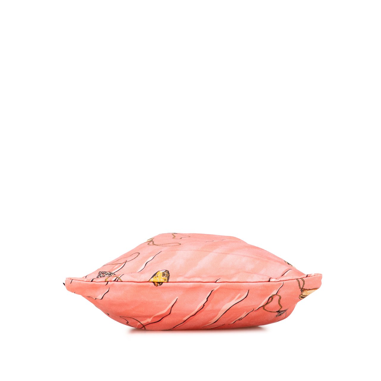 Loewe Paulas Ibiza Canvas Seashell Print Drawstring Pouch Roze