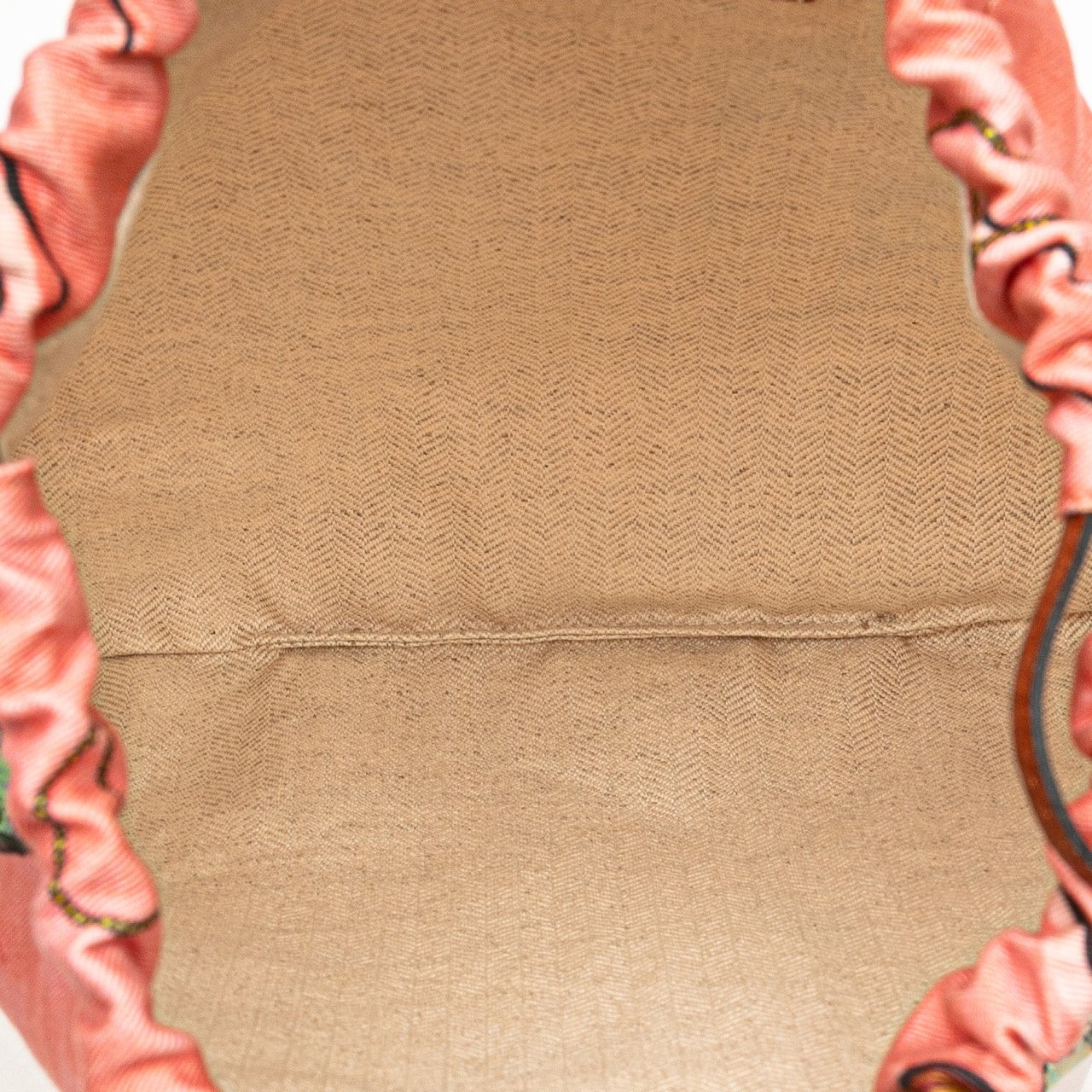 Loewe Paulas Ibiza Canvas Seashell Print Drawstring Pouch Roze