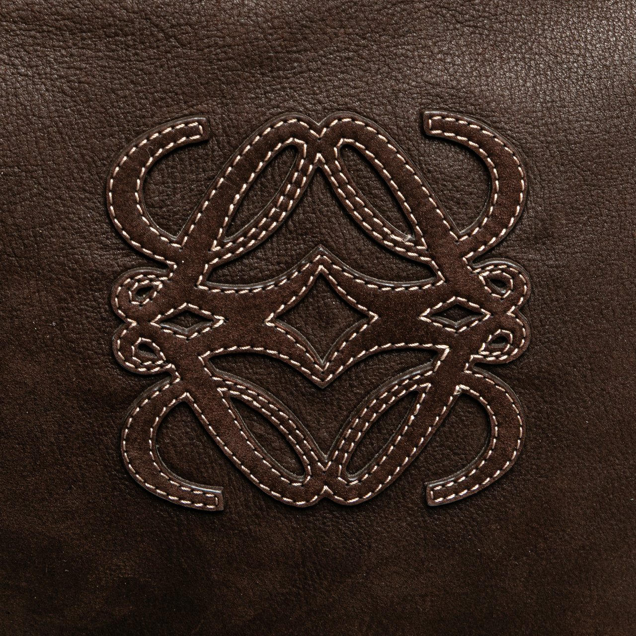 Loewe Anagram Nubuck Crossbody Bruin