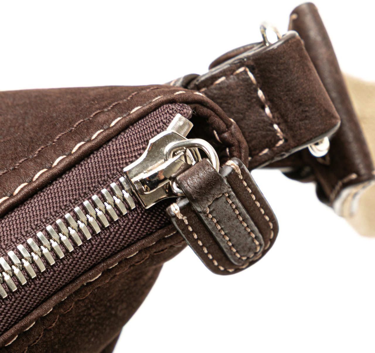 Loewe Anagram Nubuck Crossbody Bruin