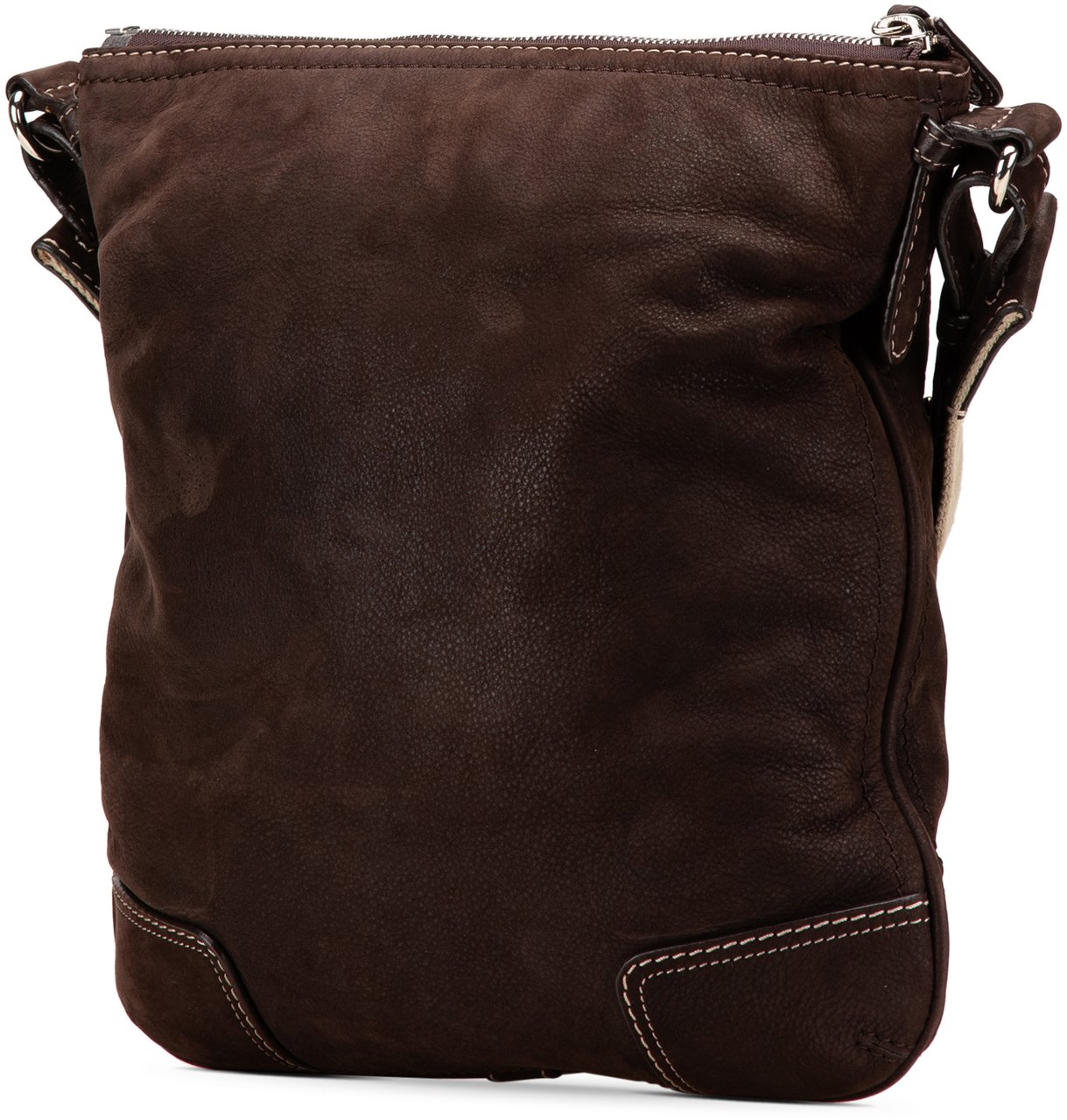 Loewe Anagram Nubuck Crossbody Bruin