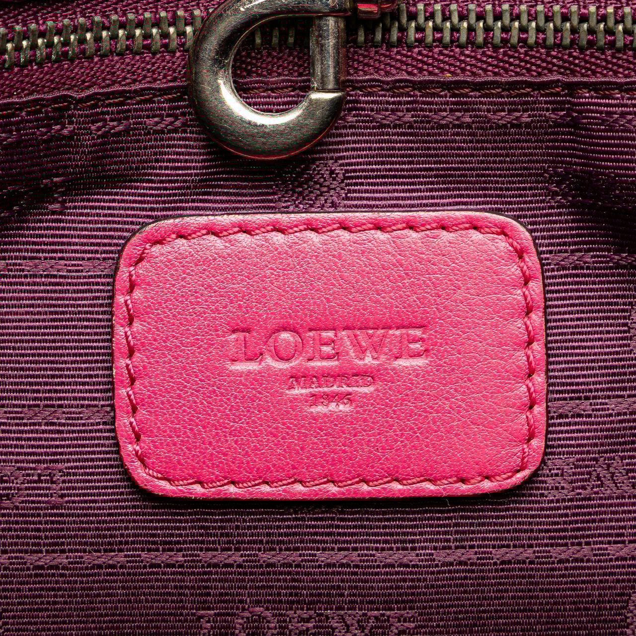 Loewe Leather Heritage Tote Roze