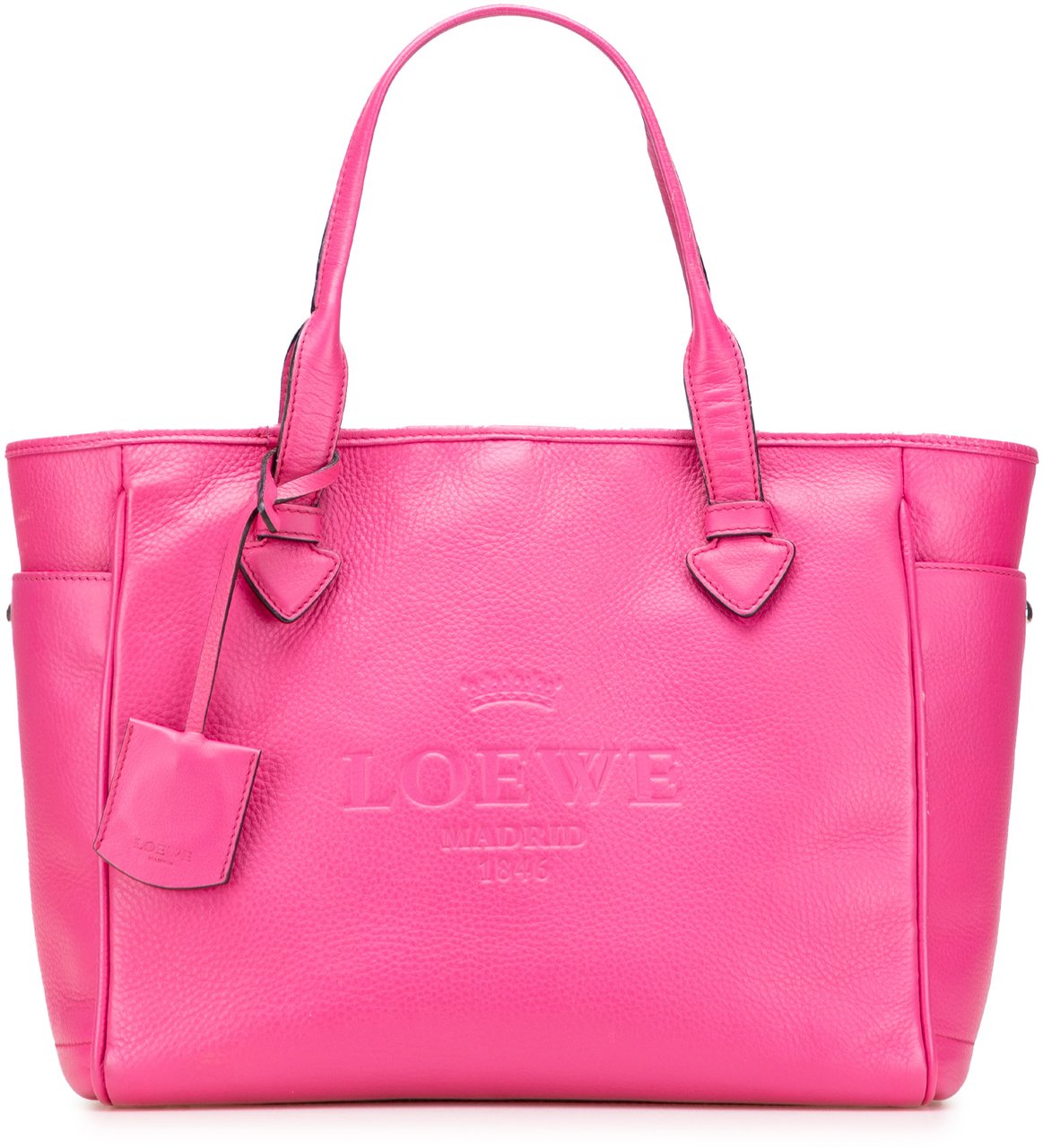 Loewe Leather Heritage Tote Roze