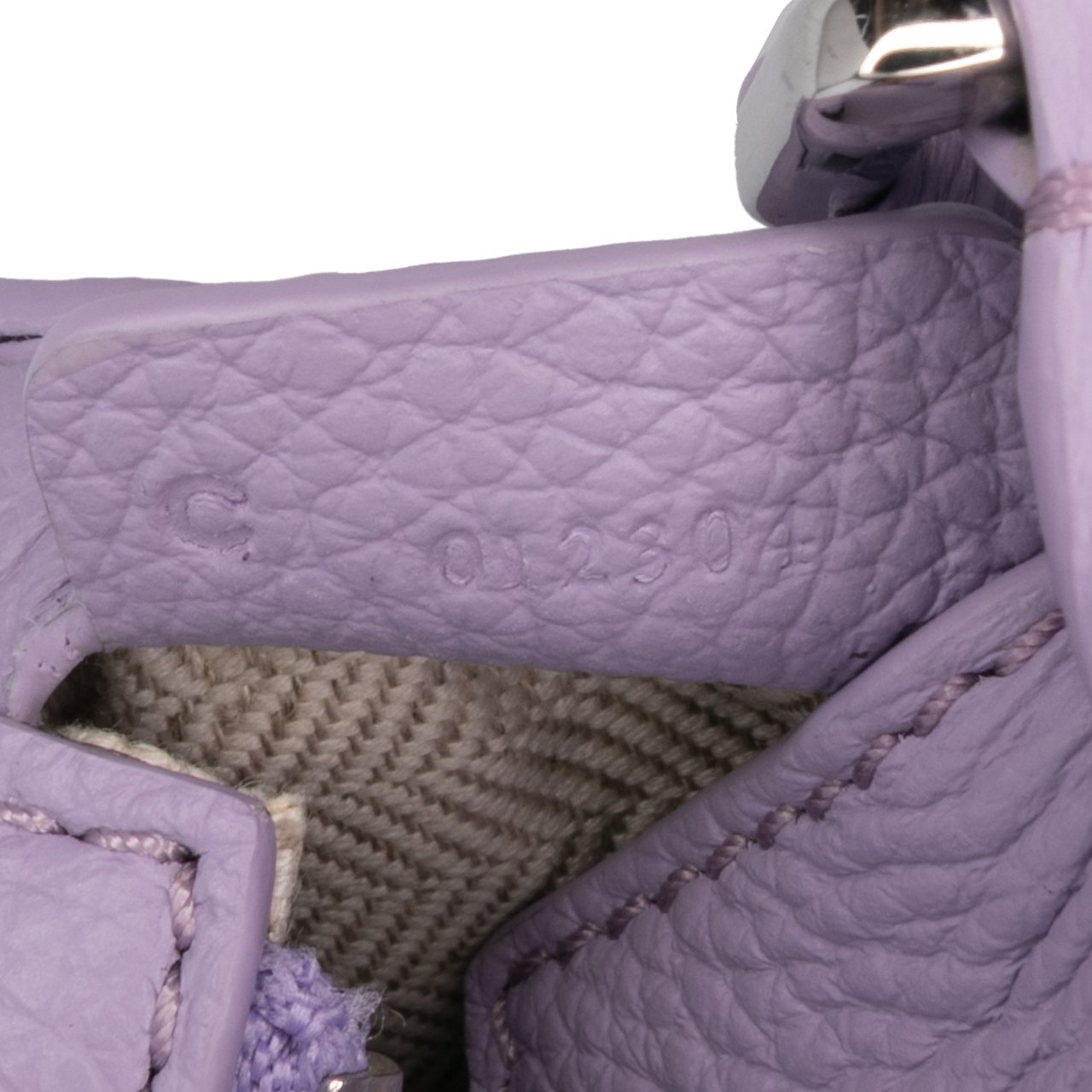 Loewe Mini Calfskin Puzzle Satchel Paars