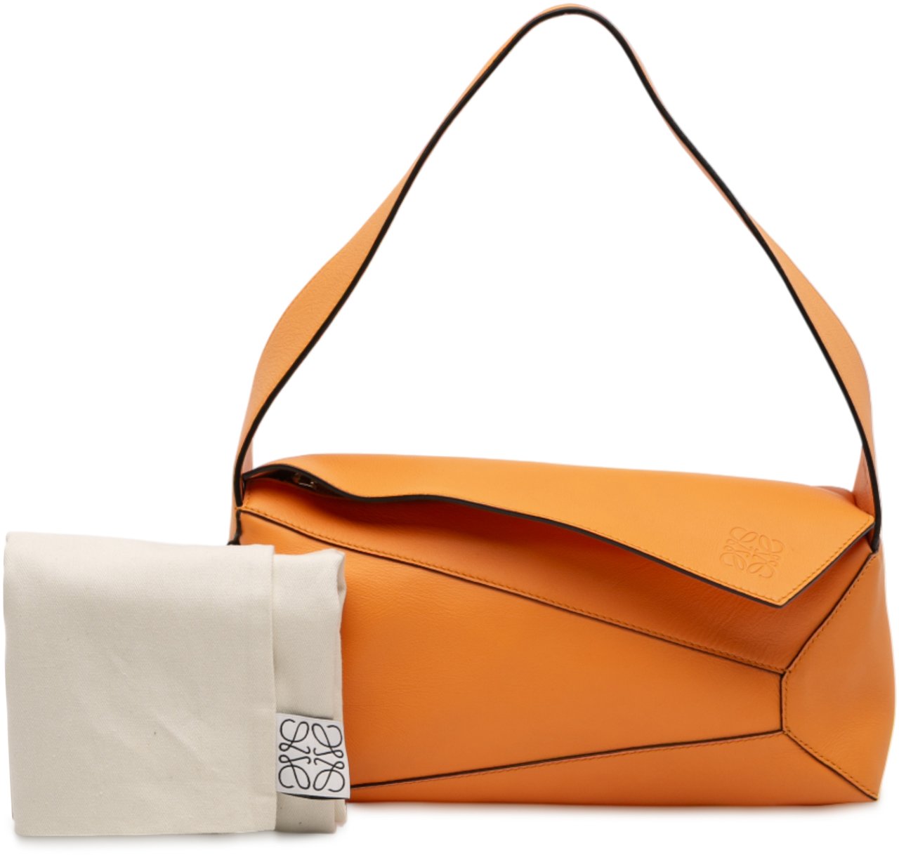 Loewe Calfskin Puzzle Hobo Oranje