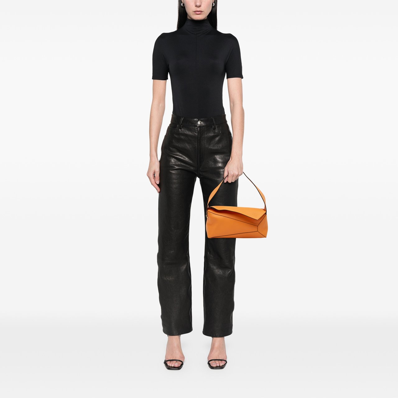 Loewe Calfskin Puzzle Hobo Oranje