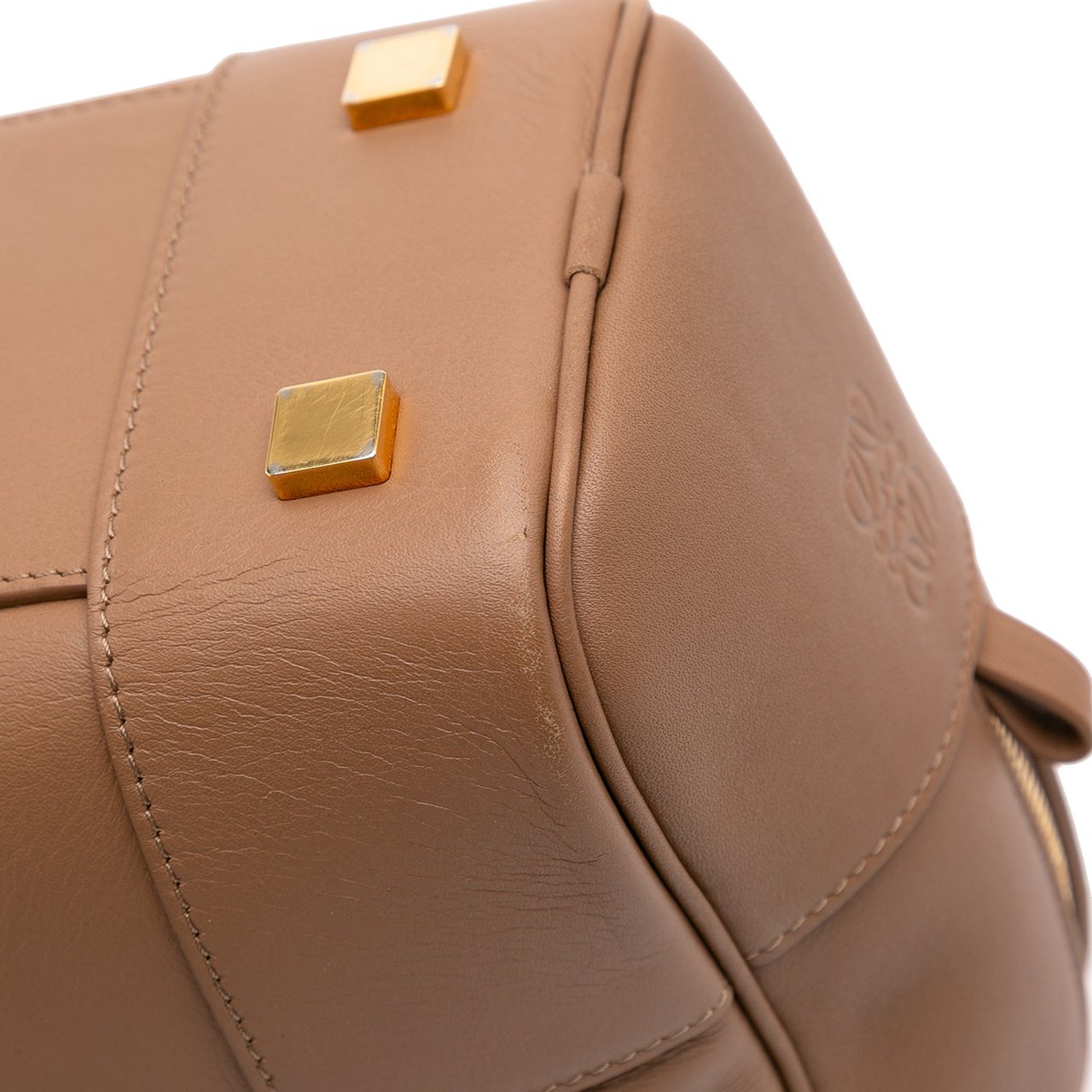 Loewe Leather Amazona Square 19 Bruin
